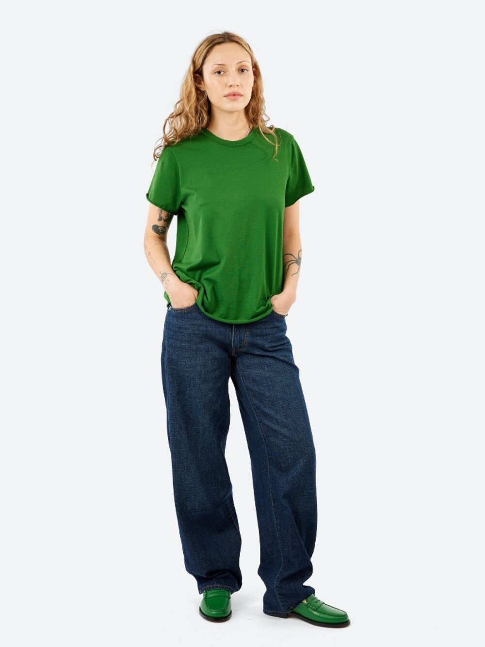 Levi's Baggy Dad Linen + Denim Lightweight Wideleg Jeans